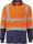 Portwest S279 Kéttónusú hosszú ujjú póló (narancs/tengerészkék, XXL) XXL