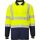 Portwest S279 Kéttónusú hosszú ujjú póló (sárga/tengerészkék, XS) XS