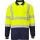Portwest S279 Kéttónusú hosszú ujjú póló (sárga/tengerészkék, 3XL) 3XL