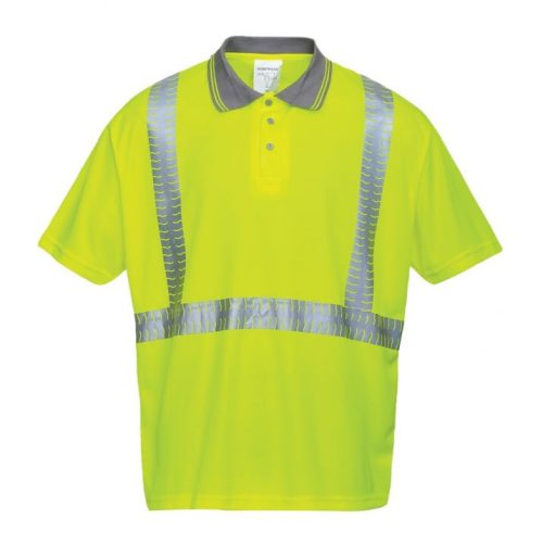 portwest s377 hi-vis superior teniszpóló s sárga