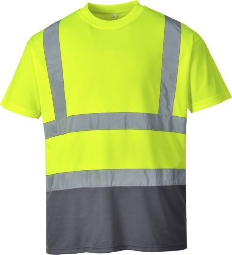 Portwest S378 Kéttónusú pólóing Sárga/Szürke L