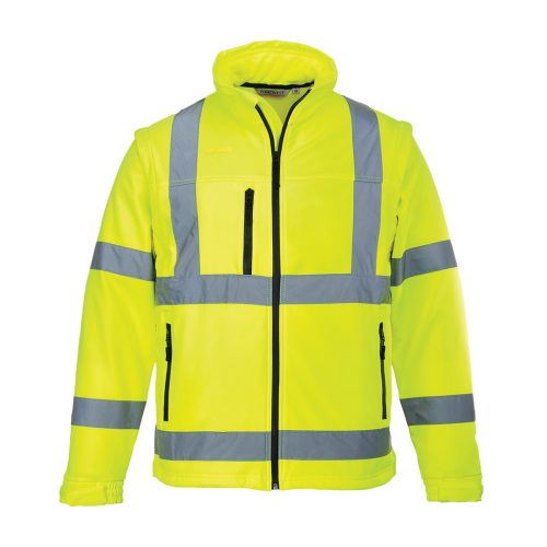 portwest s428 jól láthatósági softshell dzseki 4xl sárga