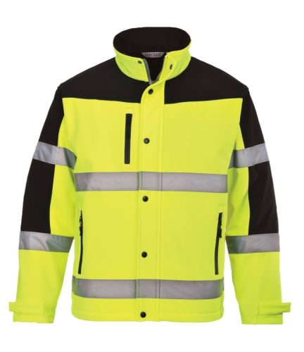 Portwest S429 Kéttónusú Softshell kabát (sárga, S) S