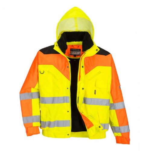 Portwest S464 Jól láthatósági bomber dzseki (sárga, M) M