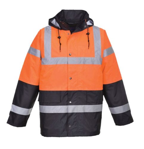 Portwest S467 Kéttónusú Traffic kabát (narancs, 4XL) 4XL