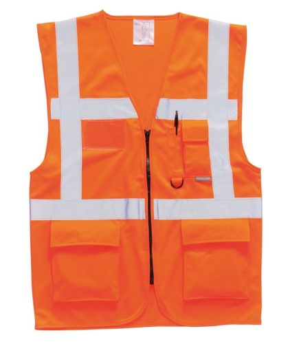 Portwest S476 Jól láthatósági vezetői mellény (narancs, XS) XS