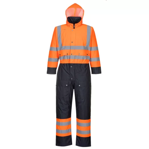 A Portwest Contrast vízálló, bélelt overál folttaszító bevonattal rendelkezik, ezáltal karbantartása, tisztítása sokkal gazdaságosabb.