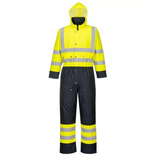 A Portwest Contrast vízálló, bélelt overál folttaszító bevonattal rendelkezik, ezáltal karbantartása, tisztítása sokkal gazdaságosabb.