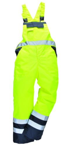 Többé nem okozhat gondot az extra méret, a Portwest jólláthatósági mellesnadrág 3XL méretben is kapható.