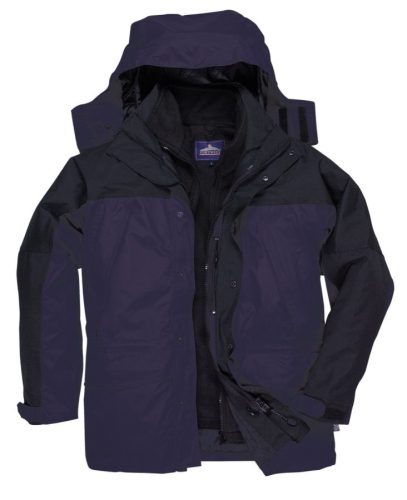 Portwest S532 Orkney 3 az 1-ben lélegző kabát (tengerészkék, XXL) XXL