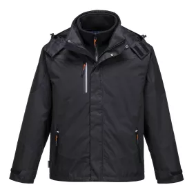 Portwest S553 Radial 3 az 1-ben kabát (fekete, 5XL) 5XL