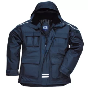 portwest s563 ripstop sokzsebes kabát s kék