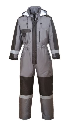 Portwest S585 Téli  teherautós overál (ruhára vehető) egyedi méretezésű termék (szürke, XL) XL