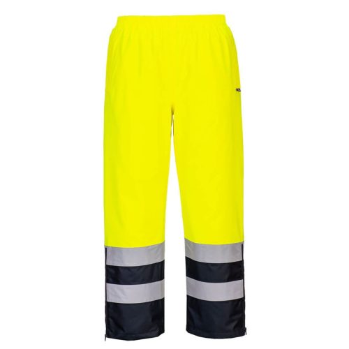 portwest s598 hi-vis lélegző nadrág s sárga navy