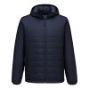 Portwest S608 Professional vízálló kapucnis bélelt baffle dzseki Navy S