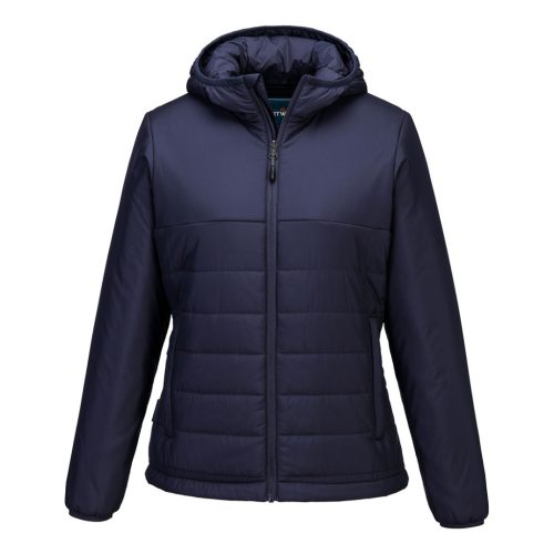 Portwest S613 Professional kapucnis női vízálló baffle dzseki Navy L