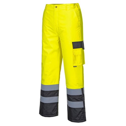 Portwest S686 Hi-Vis Contrast nadrág - bélelt XXL
