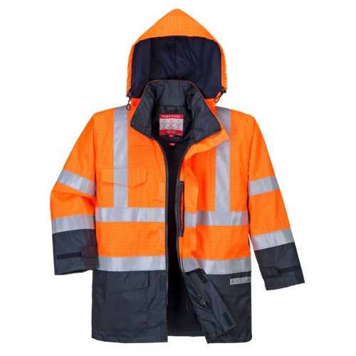 Portwest S779 Hi-Vis Multi Protection antisztatikus és lángálló kabát XXXL