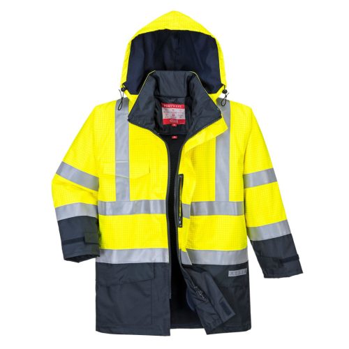 Portwest S779 Hi-Vis Multi Protection antisztatikus és lángálló kabát XS
