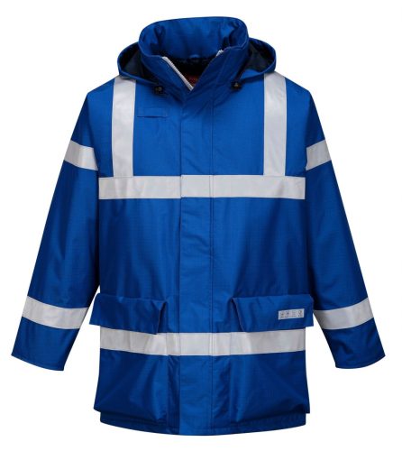 Portwest S785 Bizflame antisztatikus lángálló esőkabát (royal kék, M) M