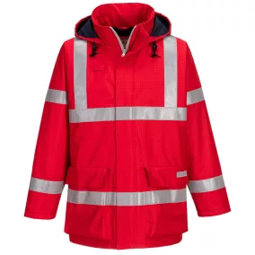 Portwest S785 Bizflame antisztatikus lángálló esőkabát (piros*, XXXL) XXXL