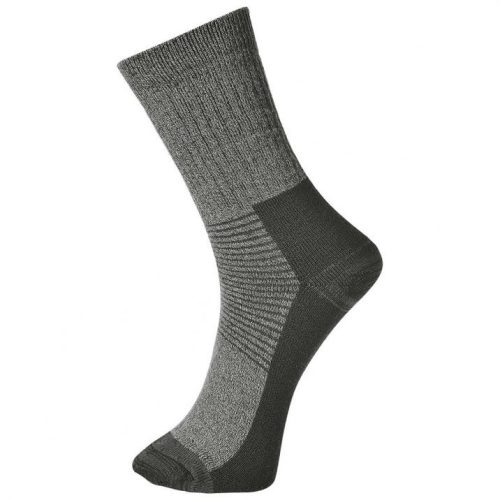 A Portwest Thermal zokni évszaktól függetlenül hordható, tartós és ellenálló, jó légáteresztőképességű, könnyen karbantartható modell. 