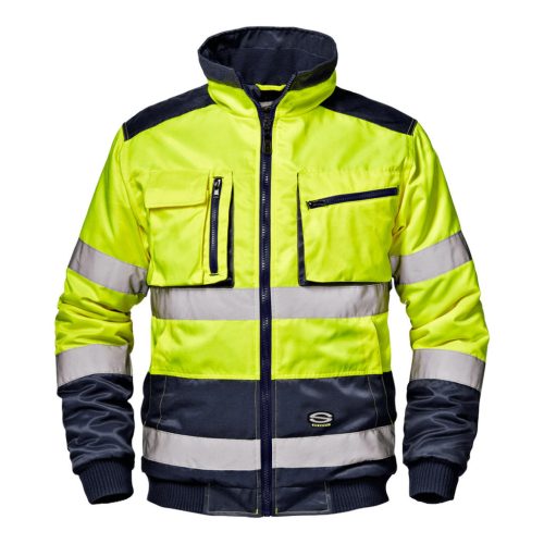 SIR SAFETY SSY-MC4123EC Sir Safety System Morgan hi-vis pilóta kabát  (sárga/kék, S) S