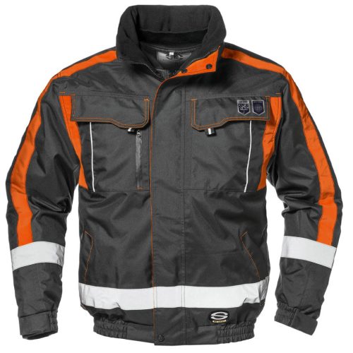 SiIR SAFETY SYSTEM SSY-3412 Contender 4in1 téli dzseki  (szürke/narancs, XXL) XXL