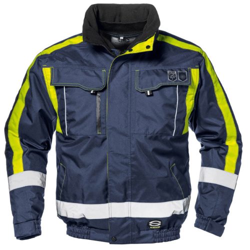 SiIR SAFETY SYSTEM SSY-3412 Contender 4in1 téli dzseki  (kék/sárga, XL) XL