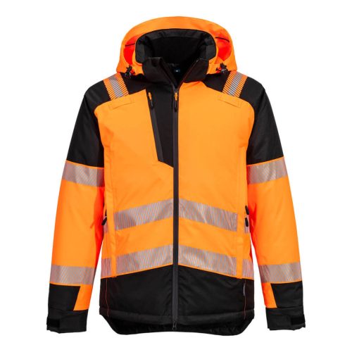 Portwest PW3 Hi-Vis télikabát S Narancssárga/Fekete
