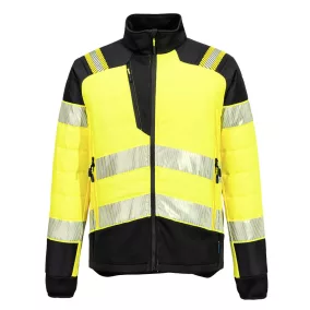Portwest PW3 Hi-Vis Hybrid Baffle kabát 3XL Sárga/Fekete