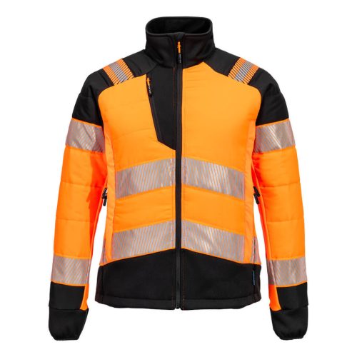 Portwest T171 PW3 Hi-Vis Női Hybrid Baffle kabát Narancs/Fekete XS