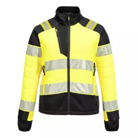 Portwest T171 PW3 Hi-Vis Női Hybrid Baffle kabát Sárga/Fekete 3XL