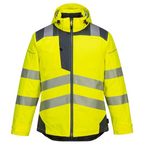 portwest t400 vision hi-vis télikabát s sárga szürke