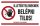 AFV TIT001013 Illetékteleneknek belépni tilos! PVC 1 mm 250 x 160 mm