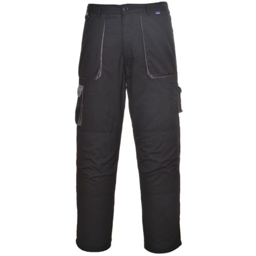 A Portwest Texo Contrast bélelt nadrág derekas nadrág kitűnően támogatja a szabadidős tevékenységeket télen is, hiszen nemcsak meleg a bélése, de az UV-sugárzás 98%-t is blokkolja.