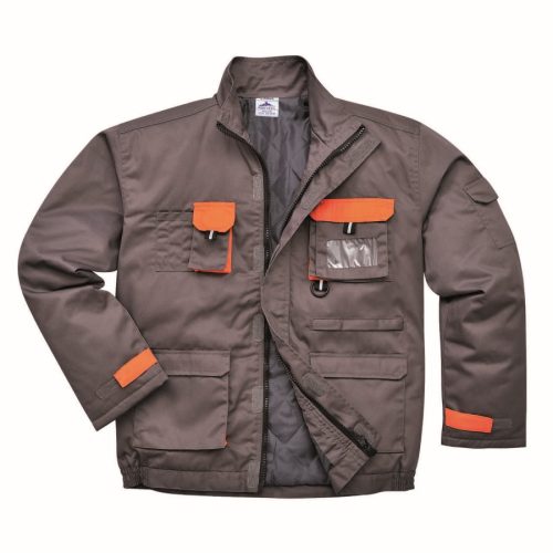 A Portwest Texo Contrast bélelet munkáskabát a TX10-es modell téliesített változata, nemcsak melegen tartja viselőjét, de blokkolja az UV sugárzás 98%-t is.