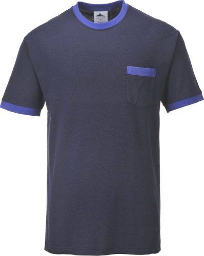 portwest tx22 texsew contrast póló xl tengerészkék