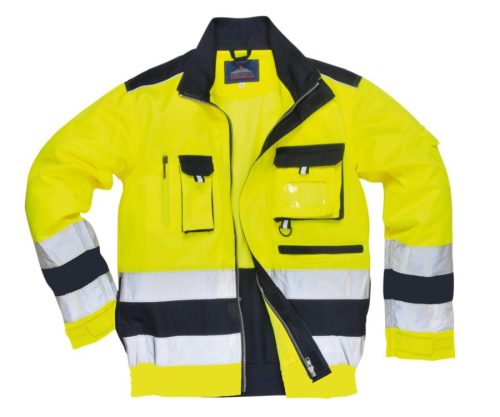 portwest tx50 texo hi-vis kabát s sárga tengerészkék