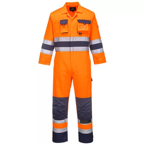 portwest tx55 texo hi-vis overál xl narancs tengerészkék