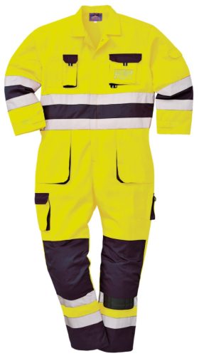 portwest tx55 texo hi-vis overál s sárga tengerészkék