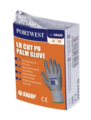 Portwest VA620 VA620 - PU tenyérmártott vágásbiztos kesztyű automatákhoz, Cut 3 6/XS