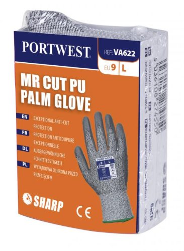 Portwest VA622 VA622 - PU tenyérmártott vágásbiztos kesztyű automatákhoz, Cut 5 11/XXL