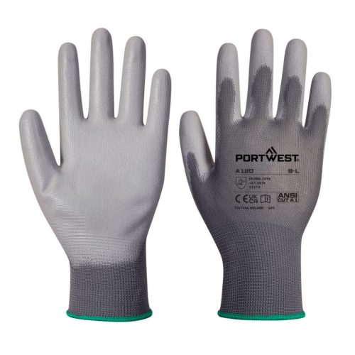 Portwest VB120 PU tenyérmártott kesztyű (288 pár) Szürke 6/XS