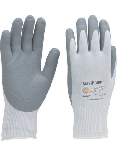 ATG VO-A3034 ATG Maxifoam Nitril Mártott kesztyű - 34-800 Fehér/Szürke 4/3XS