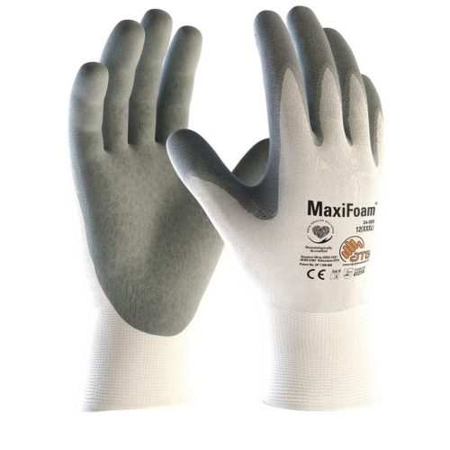 ATG VO-A3034 ATG Maxifoam Nitril Mártott kesztyű - 34-800 Fehér/Szürke 8/M