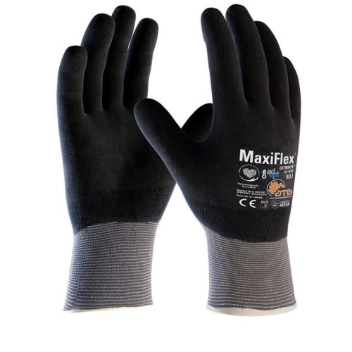 ATG VO-A3061 ATG Maxiflex Ultimate Mártott kesztyű - 34-876 Szürke/Fekete 8/M