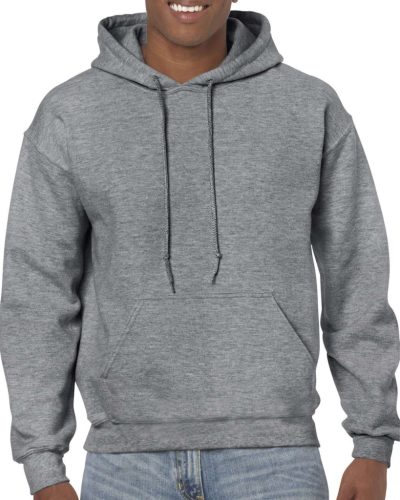 GILDAN GI18500 Heavy Blend™ kapucnis pulóver (graphite heather, 4XL) 4XL