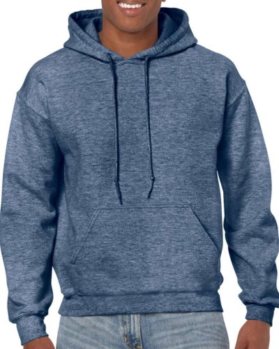 GILDAN GI18500 Heavy Blend™ kapucnis pulóver (heather sport dark navy, XL) XL