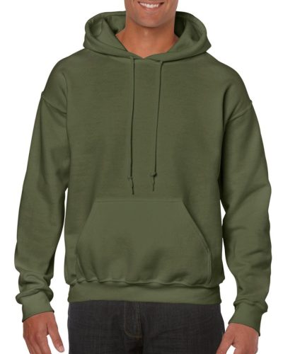 GILDAN GI18500 Heavy Blend™ kapucnis pulóver (military green, S) S